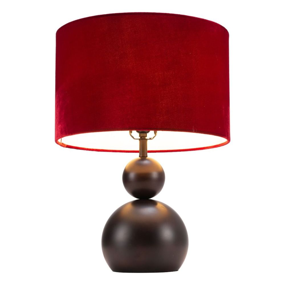LAMP ZUO SHOBU | Table Lamp | Black | Red | Powder Coated Steel | Inside | Room Waiting Room Bedroom Decorative Home Interior Decoration Lamp Ilumination Modern Light Kitchen