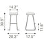 BARSTOOL ZUO BREE 101265 | Bar & Kitchen Stool | Gold & White | 100% Polyurethane | Faux Leather | Inside | Interior Bar Restaurant Cafetería Food Court Bar Breakfast Kitchen Bistro