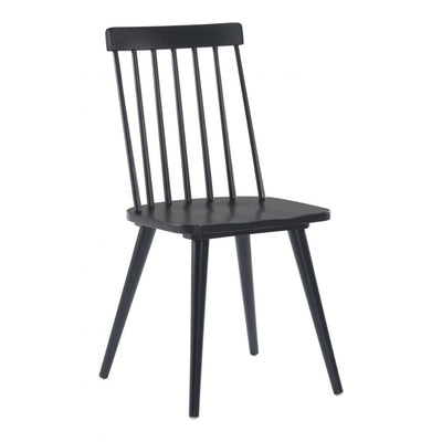 CHAIR ZUO ASHLEY 101846 | Dining Chair |Black | Painted Rubberwood | Inside | Bar Restaurant Cafetería Food Court Bar Breakfast Kitchen Bistro Office Space