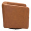 CHAIR ZUO BROOKS 102049 | Accent Chair | Brown Black | 100% Polyurethane | Faux Leather | Interior | Armchair Sofa Recliner Armchair Divan Upholstered Seat Living Room Home Home Waiting Room Office Living Room