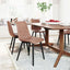 CHAIR ZUO DOLCE 101553 | Vintage Dining Chair |Brown  Black | 100% Polyurethane | Faux Leather | Inside | Use Interior Department Room Department Accommodation Studio Decoration Interiors Home Habitacion Dinner Room Set