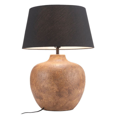 LAMP ZUO BASIL | Table Lamp | Black | Brown | Multicolor| Natural | Ceramic | Inside | Room Waiting Room Bedroom Decorative Home Interior Decoration Lamp Ilumination Modern Light Kitchen