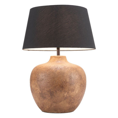 LAMP ZUO BASIL | Table Lamp | Black | Brown | Multicolor| Natural | Ceramic | Inside | Room Waiting Room Bedroom Decorative Home Interior Decoration Lamp Ilumination Modern Light Kitchen