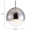 LAMP ZUO KINETIC | Ceiling Lamp for Dining Room | Chrome | Galvanized Steel Semi-Chrome Glass | Inside Bedroom Waiting Room Decorative Room Home Interior Decorative Lamp Lighting Floor Lamp Modern Lamp Light Kitchen Living Room Bedroom