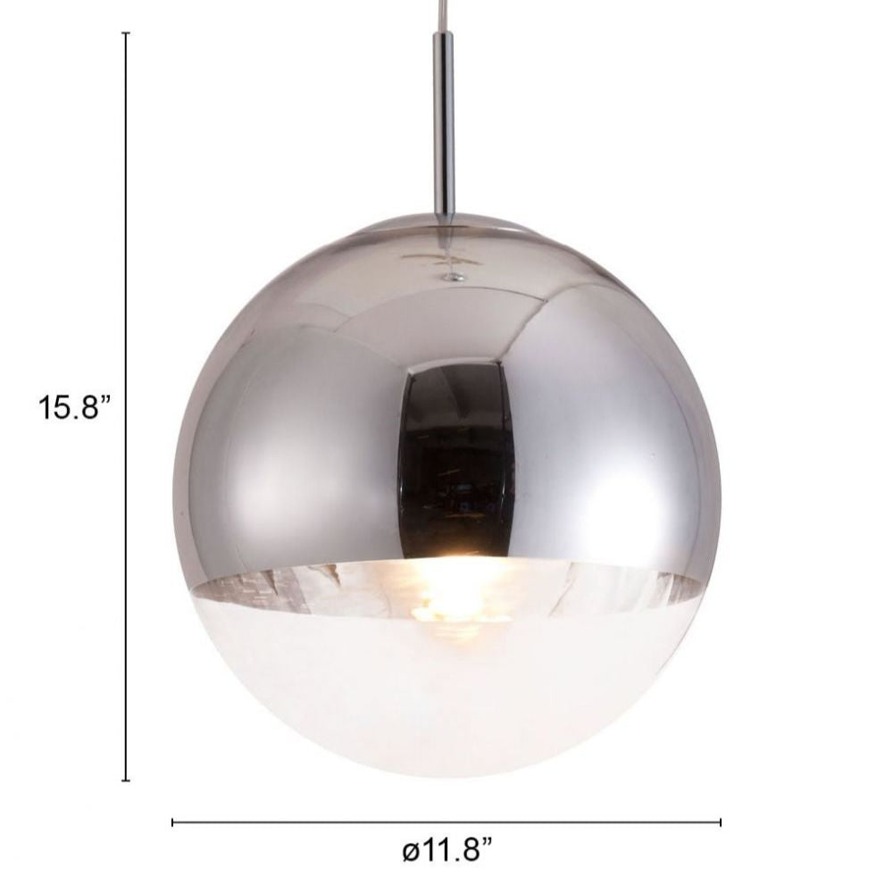 LAMP ZUO KINETIC | Ceiling Lamp for Dining Room | Chrome | Galvanized Steel Semi-Chrome Glass | Inside Bedroom Waiting Room Decorative Room Home Interior Decorative Lamp Lighting Floor Lamp Modern Lamp Light Kitchen Living Room Bedroom