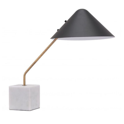 LAMP ZUO PIKE | Table Lamp for Room | Black Brass White | Galvanized Steel | Inside Bedroom Waiting Room Decorative Room Home Interior Decorative Lamp Lighting Floor Lamp Modern Lamp Light Kitchen Living Room Bedroom