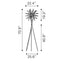 LAMP ZUO SAVOY | Floor Lamp for Living Room | Chrome-Plated Steel | Acrylic | Inside Bedroom Waiting Room Decorative Room Home Interior Decorative Lamp Lighting Floor Lamp Modern Lamp Light Kitchen Living Room Bedroom