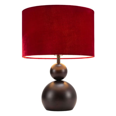 LAMP ZUO SHOBU | Table Lamp | Black | Red | Powder Coated Steel | Inside | Room Waiting Room Bedroom Decorative Home Interior Decoration Lamp Ilumination Modern Light Kitchen