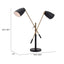 LAMP ZUO TANNER | Studio Table Lamp | Black Brass | Painted Steel | Inside Bedroom Waiting Room Decorative Room Home Interior Decorative Lamp Lighting Floor Lamp Modern Lamp Light Kitchen Living Room Bedroom