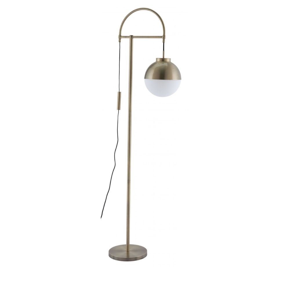 LAMP ZUO WATERLOO | Floor Lamp for Living Room | Galvanized Steel | Frosted Glass | Inside Bedroom Waiting Room Decorative Room Home Interior Decorative Lamp Lighting Floor Lamp Modern Lamp Light Kitchen Living Room Bedroom