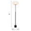 LAMP ZUO WISTERIA | Floor Lamp | Beige | Black | White | Powder Coated Steel | Inside | Room Waiting Room Bedroom Decorative Home Interior Decoration Lamp Ilumination Modern Light Kitchen