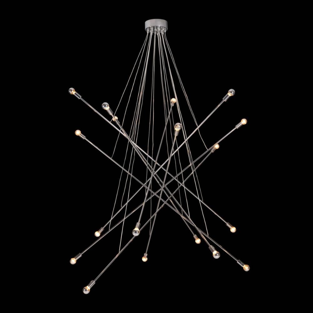 LAMP ZUO BELIEF | Ceiling Lamp for Living Room | Chrome | Chromed Steel | Inside Bedroom Waiting Room Decorative Room Home Interior Decorative Lamp Lighting Floor Lamp Modern Lamp Light Kitchen Living Room Bedroom