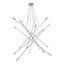 LAMP ZUO BELIEF | Ceiling Lamp for Living Room | Chrome | Chromed Steel | Inside Bedroom Waiting Room Decorative Room Home Interior Decorative Lamp Lighting Floor Lamp Modern Lamp Light Kitchen Living Room Bedroom