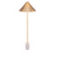 LAMP ZUO BIANCA | Floor Lamp for Living Room | Marble Base Structure | Gold | Steel | Inside Bedroom Waiting Room Decorative Room Home Interior Decorative Lamp Lighting Floor Lamp Modern Lamp Light Kitchen Living Room Bedroom