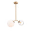 LAMP ZUO CONSTANCE | Ceiling Light for Dining Room | Various Colors | Steel Frosted Transparent Glass | Inside Bedroom Waiting Room Decorative Room Home Interior Decorative Lamp Lighting Floor Lamp Modern Lamp Light Kitchen Living Room Bedroom