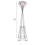 LAMP ZUO DELANCEY | Floor Lamp for Room | Black | Painted Steel Polyester | Inside Bedroom Waiting Room Decorative Room Home Interior Decorative Lamp Lighting Floor Lamp Modern Lamp Light Kitchen Living Room Bedroom