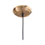 LAMP ZUO GISELA | Ceiling Light for Dining Room | Black Brass | Steel Tinted Glass | Inside Bedroom Waiting Room Decorative Room Home Interior Decorative Lamp Lighting Floor Lamp Modern Lamp Light Kitchen Living Room Bedroom