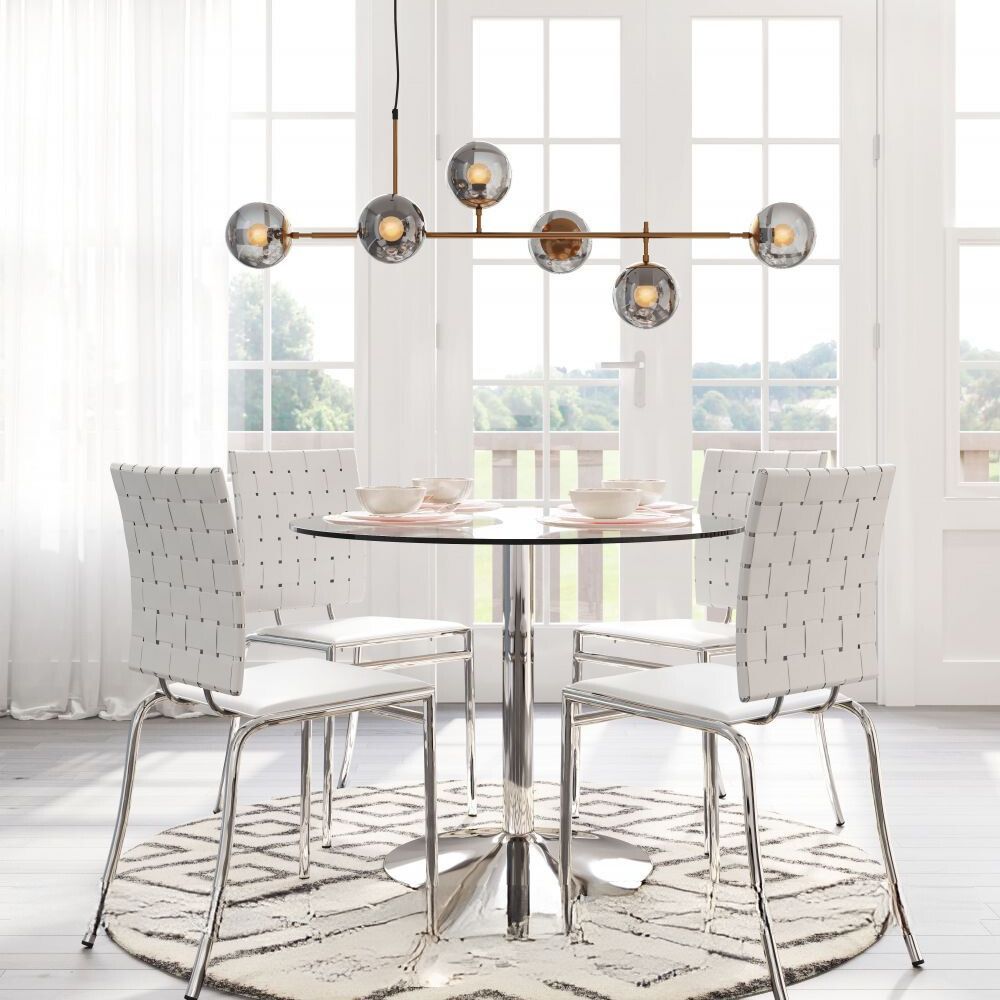 LAMP ZUO GISELA | Ceiling Light for Dining Room | Black Brass | Steel Tinted Glass | Inside Bedroom Waiting Room Decorative Room Home Interior Decorative Lamp Lighting Floor Lamp Modern Lamp Light Kitchen Living Room Bedroom Set