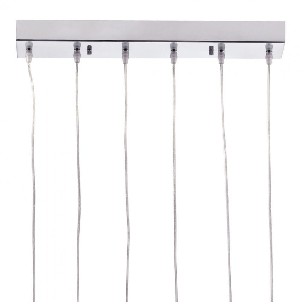 LAMP ZUO HALE | Ceiling Lamp for Living Room Bedroom | Transparent Glass | Chromed Steel | Inside Bedroom Waiting Room Decorative Room Home Interior Decorative Lamp Lighting Floor Lamp Modern Lamp Light Kitchen Living Room Bedroom 5
