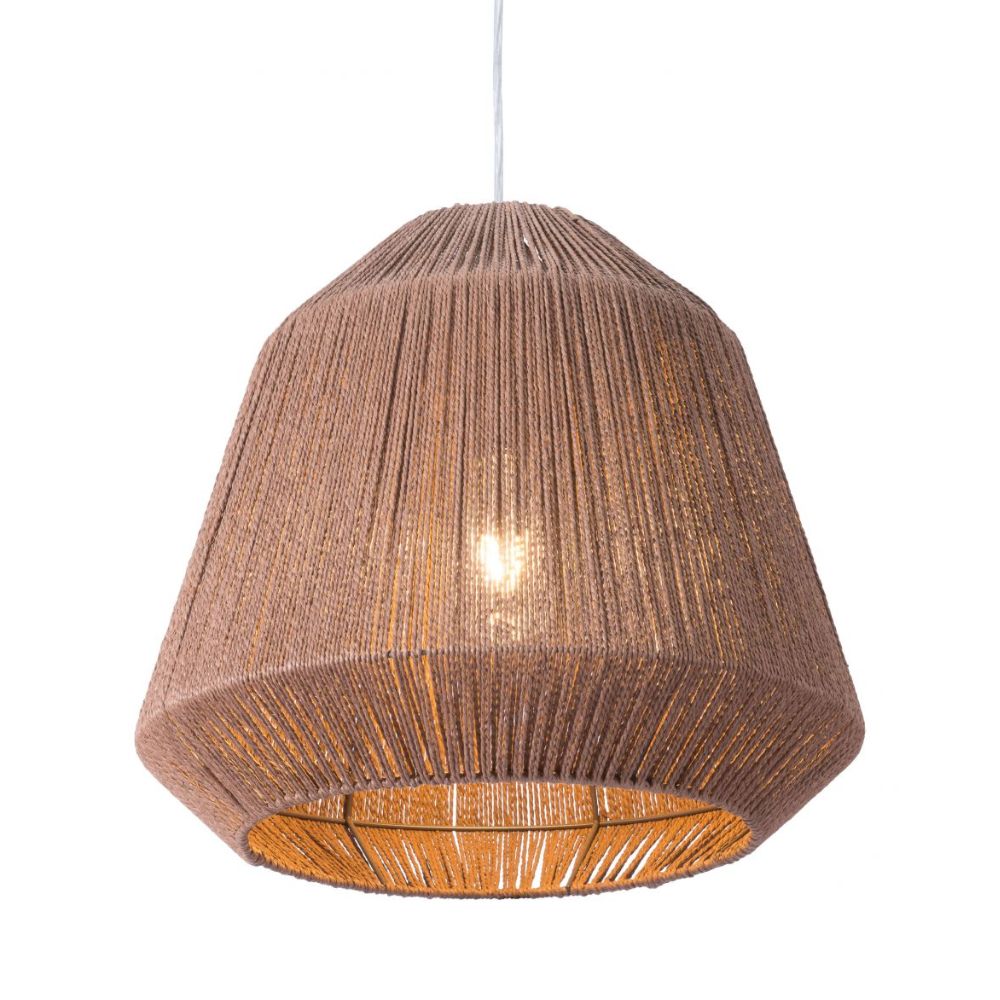 LAMP ZUO IMPALA | Ceiling Lamp for Living Room | Natural Brown | Steel Paper | Inside Bedroom Waiting Room Decorative Room Home Interior Decorative Lamp Lighting Floor Lamp Modern Lamp Light Kitchen Living Room Bedroom