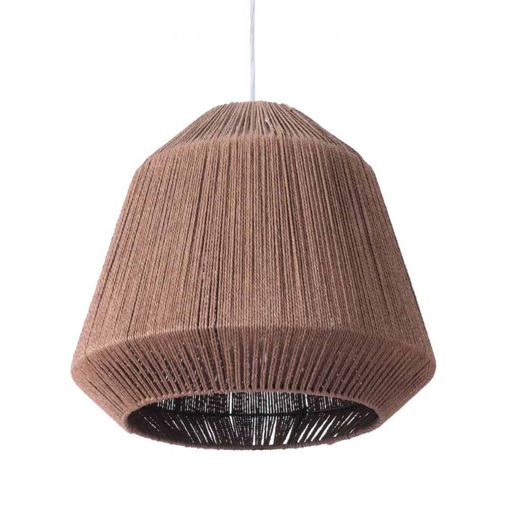 LAMP ZUO IMPALA | Ceiling Lamp for Living Room | Natural Brown | Steel Paper | Inside Bedroom Waiting Room Decorative Room Home Interior Decorative Lamp Lighting Floor Lamp Modern Lamp Light Kitchen Living Room Bedroom