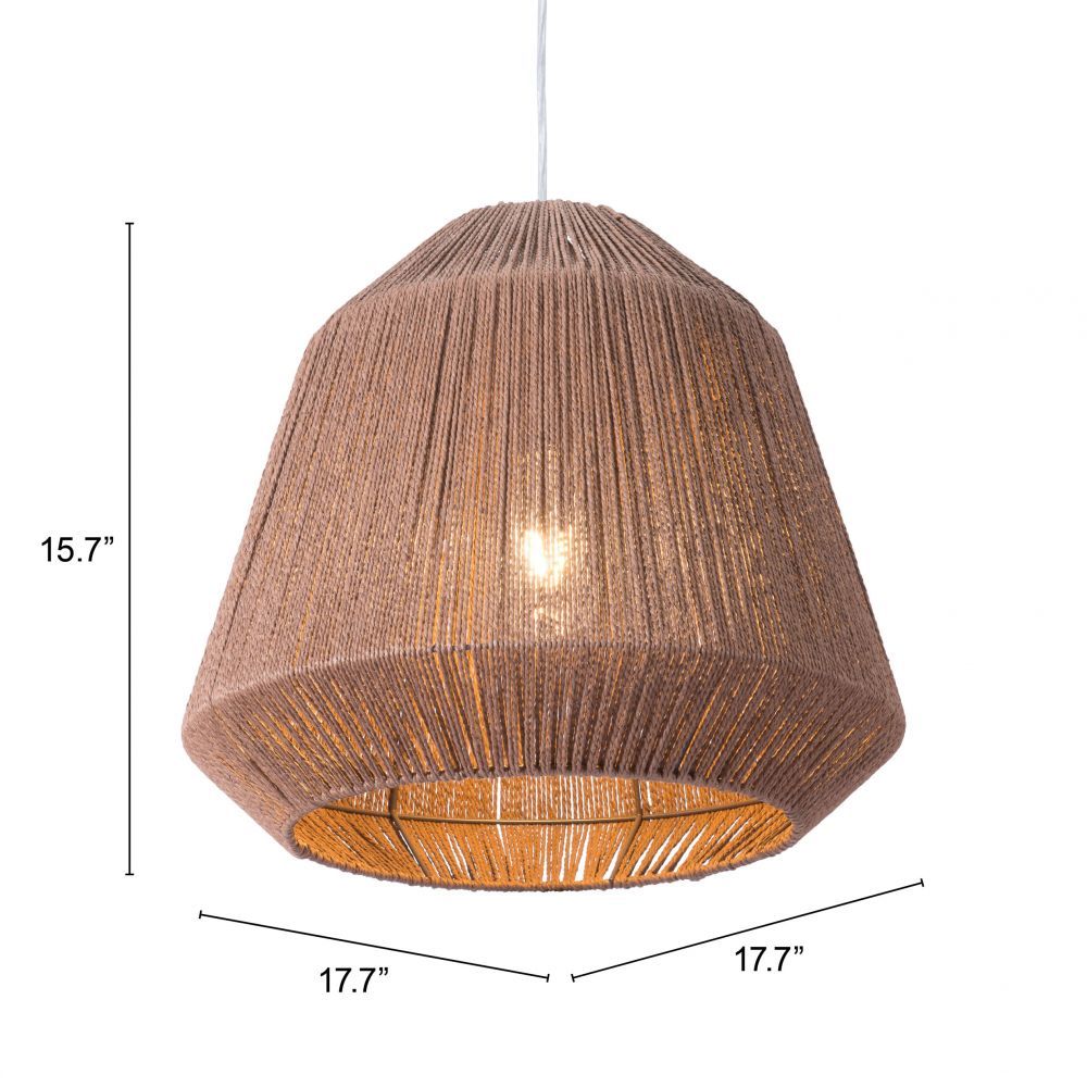 LAMP ZUO IMPALA | Ceiling Lamp for Living Room | Natural Brown | Steel Paper | Inside Bedroom Waiting Room Decorative Room Home Interior Decorative Lamp Lighting Floor Lamp Modern Lamp Light Kitchen Living Room Bedroom