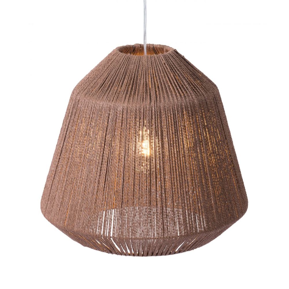 LAMP ZUO IMPALA | Ceiling Lamp for Living Room | Natural Brown | Steel Paper | Inside Bedroom Waiting Room Decorative Room Home Interior Decorative Lamp Lighting Floor Lamp Modern Lamp Light Kitchen Living Room Bedroom