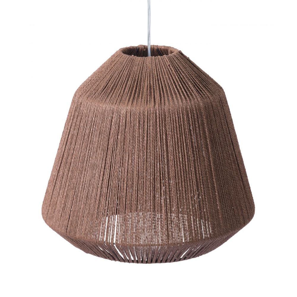 LAMP ZUO IMPALA | Ceiling Lamp for Living Room | Natural Brown | Steel Paper | Inside Bedroom Waiting Room Decorative Room Home Interior Decorative Lamp Lighting Floor Lamp Modern Lamp Light Kitchen Living Room Bedroom