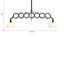 LAMP ZUO JADE | Ceiling Lamp for Dining Room Bedroom Restaurant | Antique Black | Painted Steel | Inside  Bedroom Waiting Room Decorative Room Home Interior Decorative Lamp Lighting Floor Lamp Modern Lamp Light Kitchen Living Room Bedroom