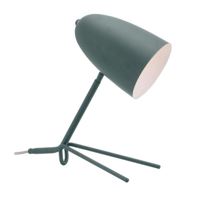 LAMP ZUO JAMISON | Table Lamp for Studio | Green | Powder Coated Steel | Inside | Room Waiting Room Bedroom Decorative Home Interior Decoration Lamp Ilumination Modern Light Kitchen