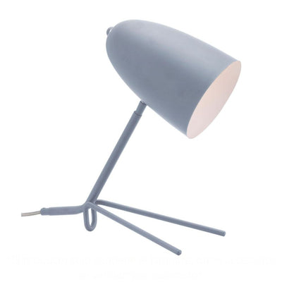 LAMP ZUO JAMISON | Table Lamp for Studio | Grey | Powder Coated Steel | Inside | Room Waiting Room Bedroom Decorative Home Interior Decoration Lamp Ilumination Modern Light Kitchen