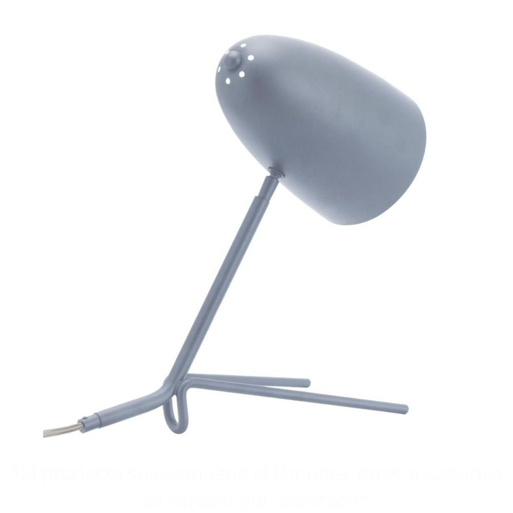 LAMP ZUO JAMISON | Table Lamp for Studio | Grey | Powder Coated Steel | Inside | Room Waiting Room Bedroom Decorative Home Interior Decoration Lamp Ilumination Modern Light Kitchen