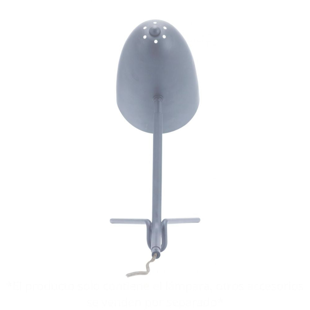 LAMP ZUO JAMISON | Table Lamp for Studio | Grey | Powder Coated Steel | Inside | Room Waiting Room Bedroom Decorative Home Interior Decoration Lamp Ilumination Modern Light Kitchen