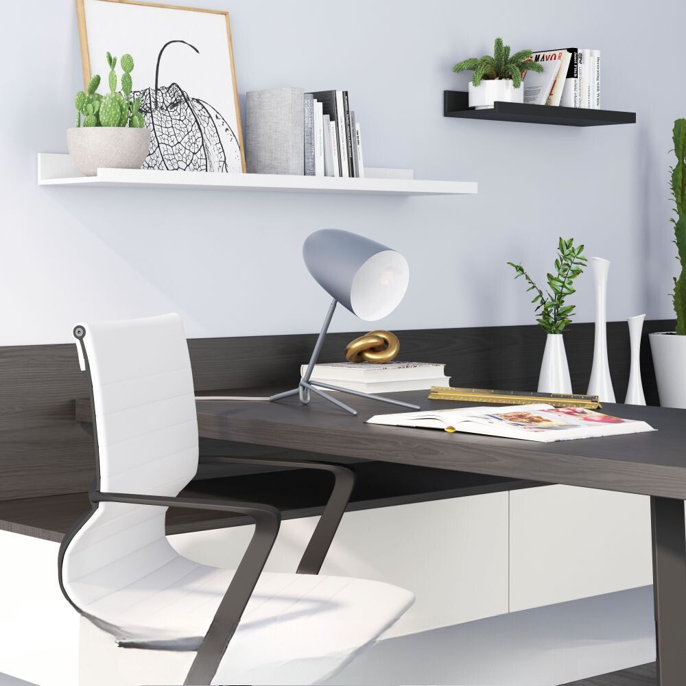 LAMP ZUO JAMISON | Table Lamp for Studio | Grey | Powder Coated Steel | Inside | Room Waiting Room Bedroom Decorative Home Interior Decoration Lamp Ilumination Modern Light Kitchen Set