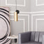 LAMP ZUO MARTIZA | Ceiling Light for Dining Room | Black Gold | Galvanized Steel with Powder Coating | Inside Bedroom Waiting Room Decorative Room Home Interior Decorative Lamp Lighting Floor Lamp Modern Lamp Light Kitchen Living Room Bedroom Set