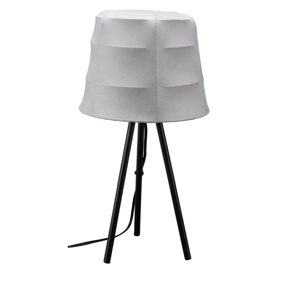 LAMP ZUO MOZZI | Room Table Lamp | Grey | Powder Coated Steel | Poly Linen Rayon | Inside | Room Waiting Room Bedroom Decorative Home Interior Decoration Lamp Ilumination Modern Light Kitchen