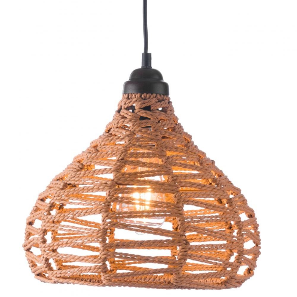 LAMP ZUO NEZZ | Ceiling Lamp for Bar Hallway Space | Natural Brown | Powder-Coated Steel | Inside Bedroom Waiting Room Decorative Room Home Interior Decorative Lamp Lighting Floor Lamp Modern Lamp Light Kitchen Living Room Bedroom