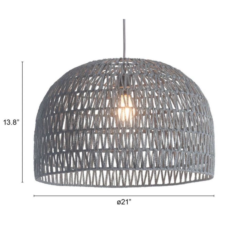 LAMP ZUO PARADISE | Ceiling Light for Dining Room Restaurant Spa | Gray | Powder-Coated Steel Paper | Inside Bedroom Waiting Room Decorative Room Home Interior Decorative Lamp Lighting Floor Lamp Modern Lamp Light Kitchen Living Room Bedroom