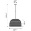 LAMP ZUO PARADISE | Ceiling Light for Dining Room Restaurant Spa | Gray | Powder-Coated Steel Paper | Inside Bedroom Waiting Room Decorative Room Home Interior Decorative Lamp Lighting Floor Lamp Modern Lamp Light Kitchen Living Room Bedroom