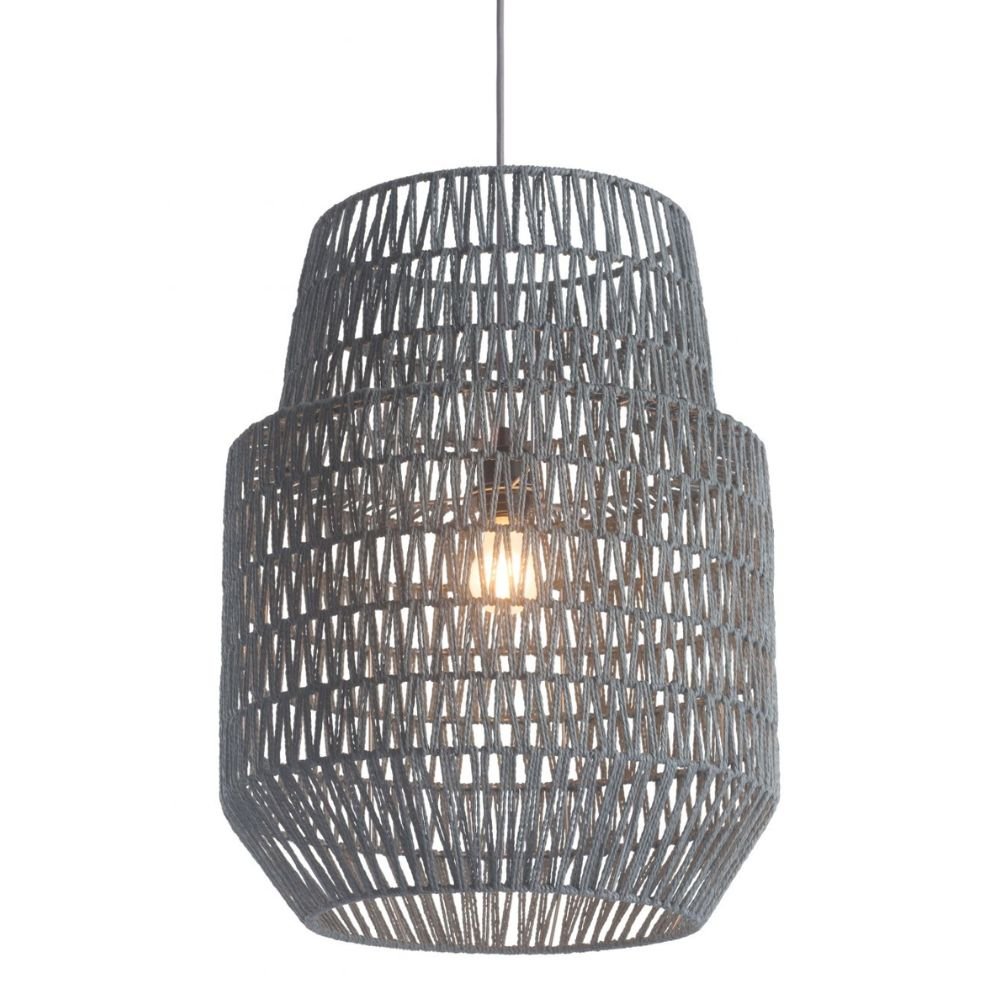 LAMP ZUO PARADISE | Ceiling lamp for dining room Spa Room | Gray | Powder Coated Steel Paper | Inside Bedroom Waiting Room Decorative Room Home Interior Decorative Lamp Lighting Floor Lamp Modern Lamp Light Kitchen Living Room Bedroom