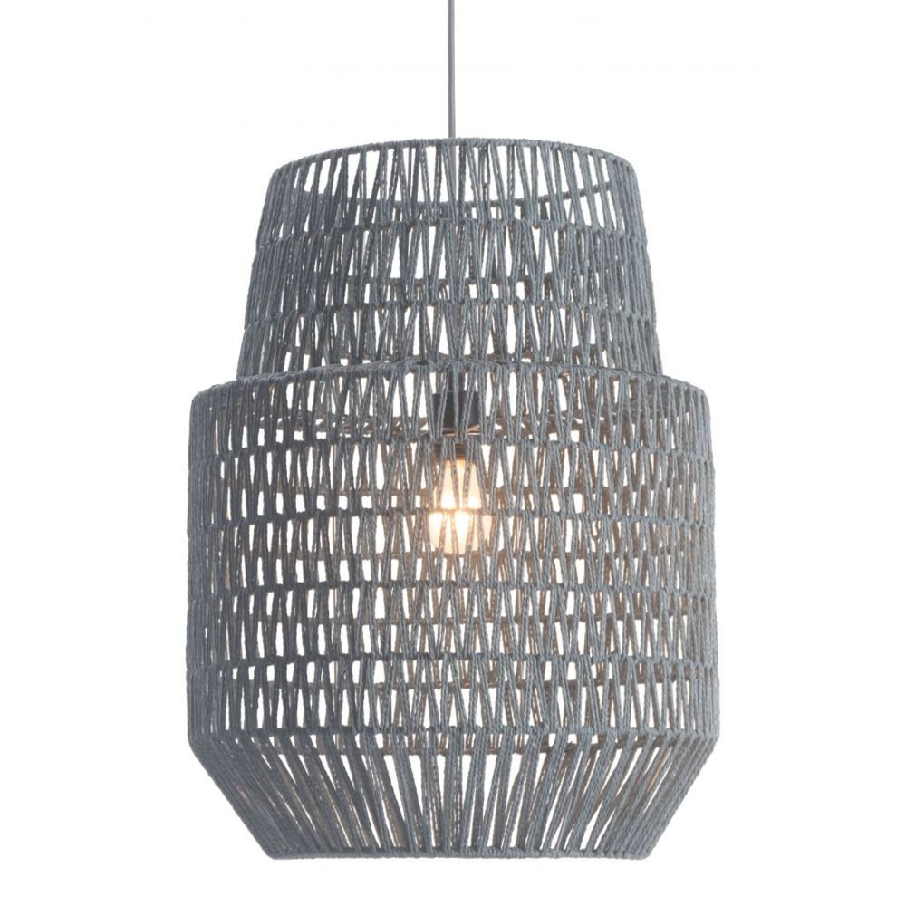 LAMP ZUO PARADISE | Ceiling lamp for dining room Spa Room | Gray | Powder Coated Steel Paper | Inside Bedroom Waiting Room Decorative Room Home Interior Decorative Lamp Lighting Floor Lamp Modern Lamp Light Kitchen Living Room Bedroom