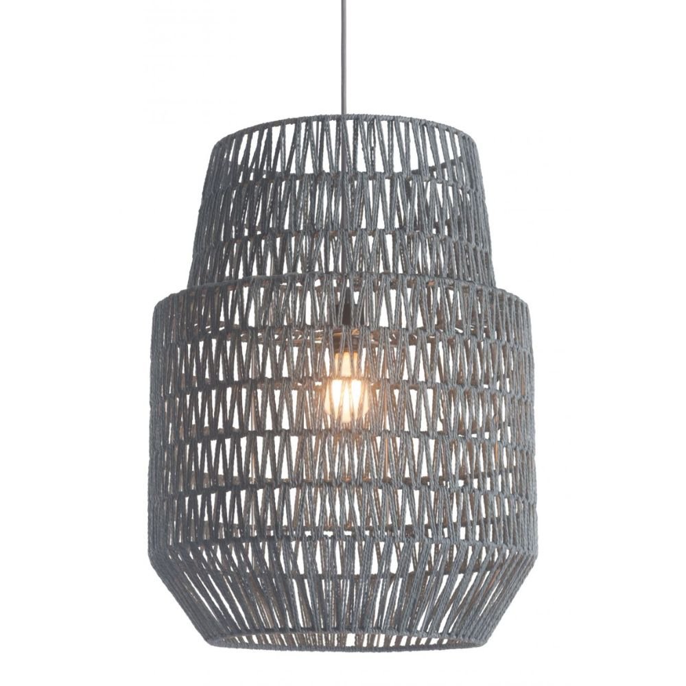 LAMP ZUO PARADISE | Ceiling lamp for dining room Spa Room | Gray | Powder Coated Steel Paper | Inside Bedroom Waiting Room Decorative Room Home Interior Decorative Lamp Lighting Floor Lamp Modern Lamp Light Kitchen Living Room Bedroom
