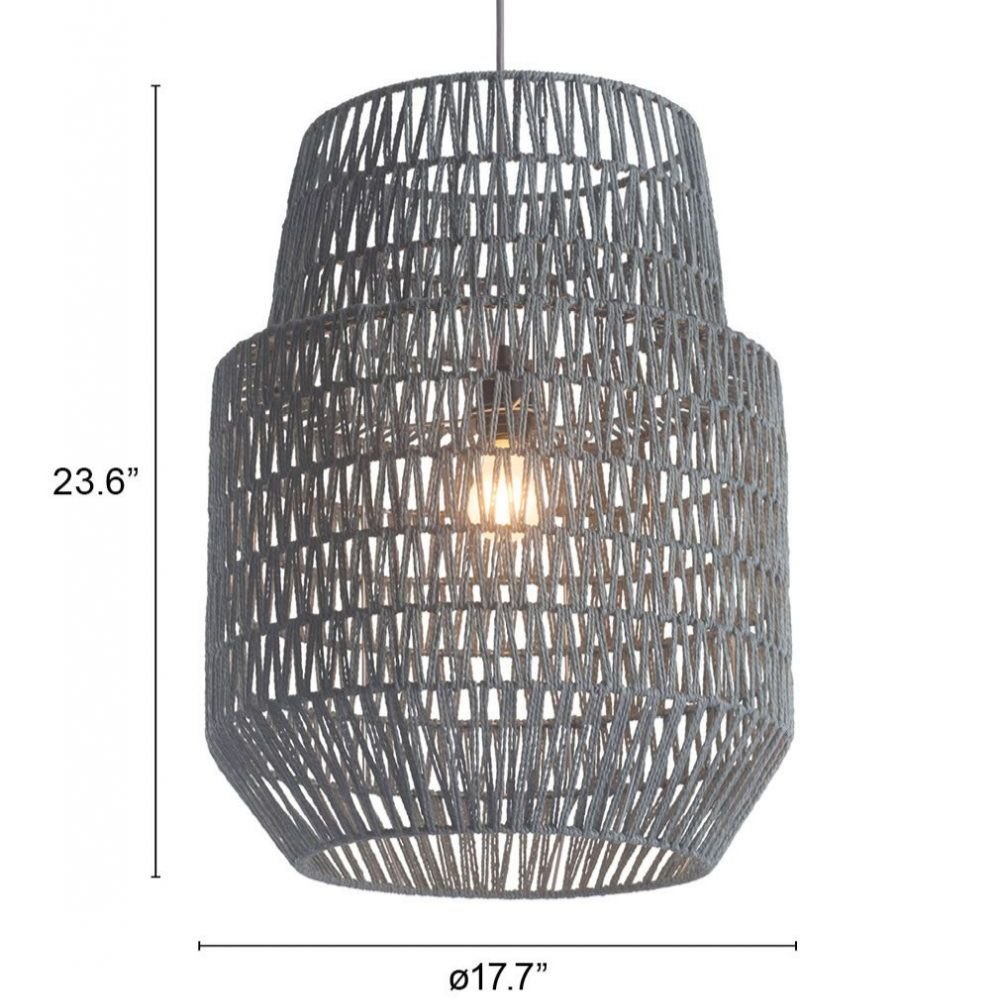 LAMP ZUO PARADISE | Ceiling lamp for dining room Spa Room | Gray | Powder Coated Steel Paper | Inside Bedroom Waiting Room Decorative Room Home Interior Decorative Lamp Lighting Floor Lamp Modern Lamp Light Kitchen Living Room Bedroom