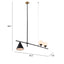 LAMP ZUO RICHIZA | Ceiling Light for Dining Room | Black | Steel Frosted Glass | Inside Bedroom Waiting Room Decorative Room Home Interior Decorative Lamp Lighting Floor Lamp Modern Lamp Light Kitchen Living Room Bedroom