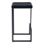 STOOL ZUO ELEMENT 101457 | Counter Stool for Kitchen | Black | 100% Polyester | Fabric Velvet | Inside | Bar Restaurant Cafetería Food Court Bar Breakfast Kitchen Bistro Space