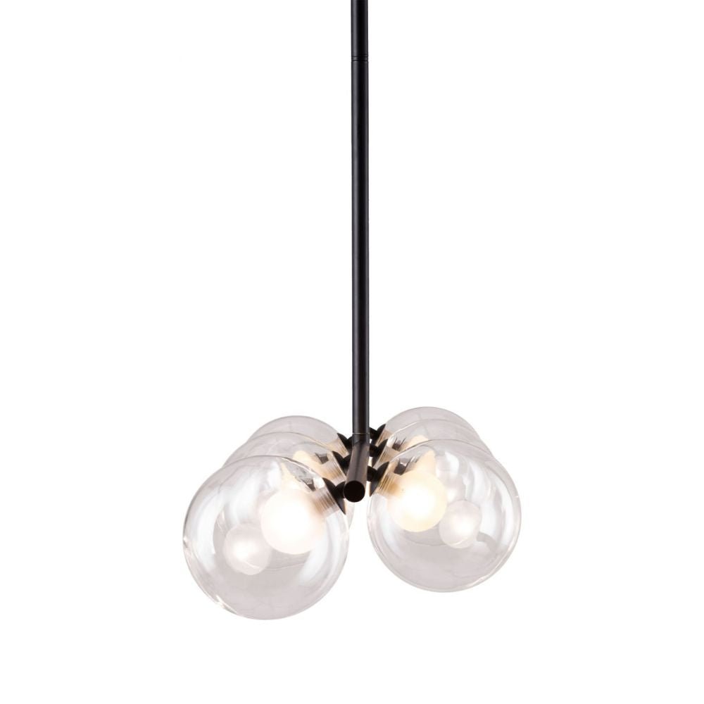 ZUO KEYOZ LAMP | Ceiling Light for Dining Room | Black | Steel Transparent Glass | Indoor Use Bedroom Waiting Room Decorative Room Home Interior Decorative Lamp Lighting Floor Lamp Modern Lamp Light Kitchen Living Room Bedroom