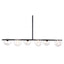 ZUO KEYOZ LAMP | Ceiling Light for Dining Room | Black | Steel Transparent Glass | Indoor Use Bedroom Waiting Room Decorative Room Home Interior Decorative Lamp Lighting Floor Lamp Modern Lamp Light Kitchen Living Room Bedroom