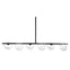 ZUO KEYOZ LAMP | Ceiling Light for Dining Room | Black | Steel Transparent Glass | Indoor Use Bedroom Waiting Room Decorative Room Home Interior Decorative Lamp Lighting Floor Lamp Modern Lamp Light Kitchen Living Room Bedroom